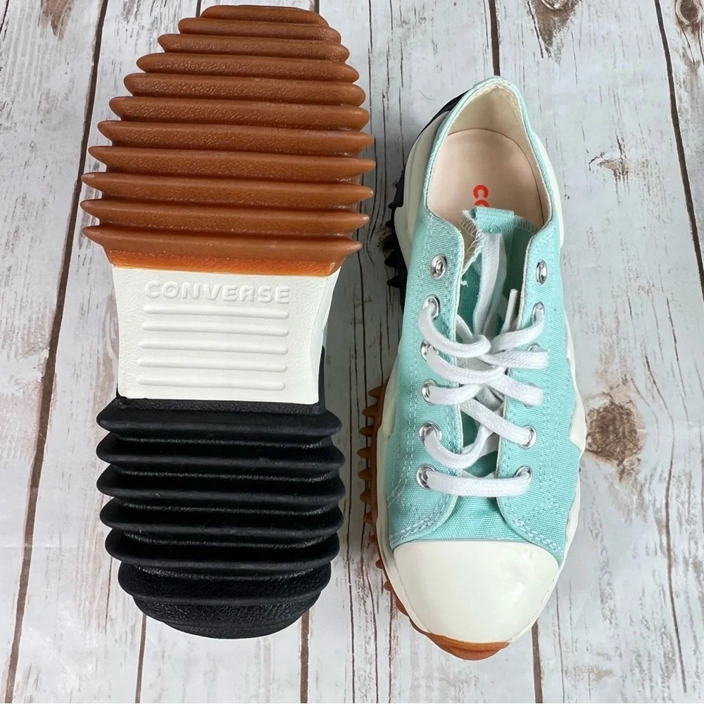 New Converse Run Star Motion Low Platform Water Droplets Green Sneakers - Picture 9 of 12